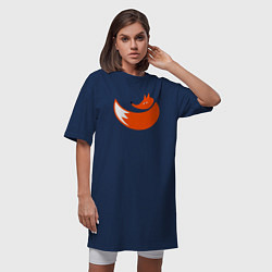 Футболка женская-платье Foxy fox, цвет: тёмно-синий — фото 2