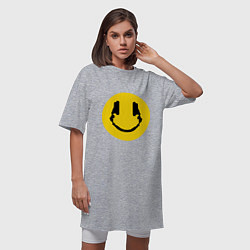 Футболка женская-платье Smile Music, цвет: меланж — фото 2