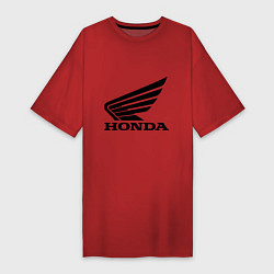 Футболка женская-платье Honda Motor, цвет: красный