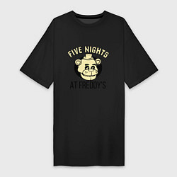 Футболка женская-платье Five Nights At Freddy's, цвет: черный