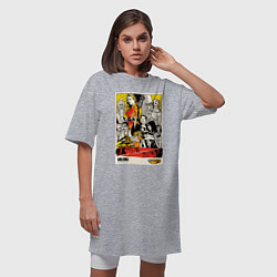 Футболка женская-платье Kill Bill Stories, цвет: меланж — фото 2