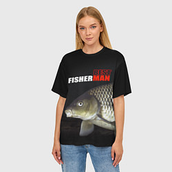 Футболка оверсайз женская The best fisherman, цвет: 3D-принт — фото 2