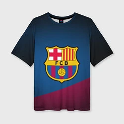 Женская футболка оверсайз FCB Barcelona