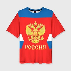 Женская футболка оверсайз Сборная РФ: #8 OVECHKIN
