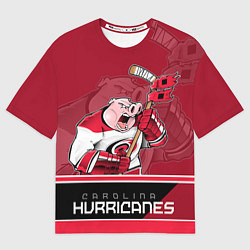 Футболка оверсайз женская Carolina Hurricanes, цвет: 3D-принт