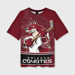 Женская футболка оверсайз Arizona Coyotes