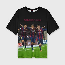 Женская футболка оверсайз Barcelona6
