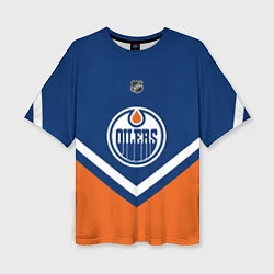 Женская футболка оверсайз NHL: Edmonton Oilers