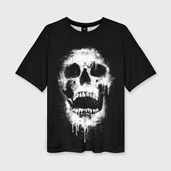 Футболка оверсайз женская Evil Skull, цвет: 3D-принт