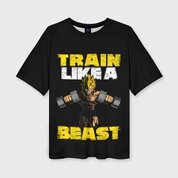 Женская футболка оверсайз Train Like a Beast