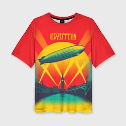 Женская футболка оверсайз Led Zeppelin: Hindenburg