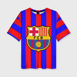 Футболка оверсайз женская Barca FCB Club, цвет: 3D-принт