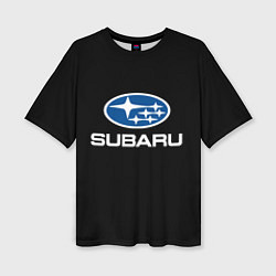 Футболка оверсайз женская Subaru - emblem, цвет: 3D-принт