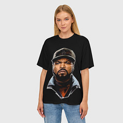 Футболка оверсайз женская Ice Cube, цвет: 3D-принт — фото 2