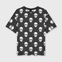 Женская футболка оверсайз BFMV: Skulls