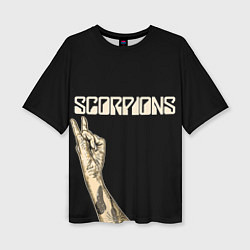Футболка оверсайз женская Scorpions Rock, цвет: 3D-принт