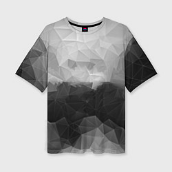 Женская футболка оверсайз Polygon gray