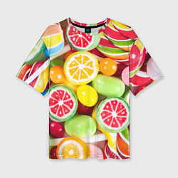 Женская футболка оверсайз Candy Summer