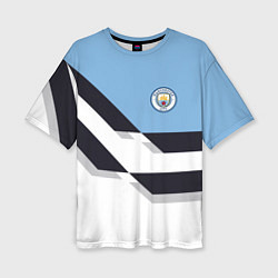 Женская футболка оверсайз Manchester City FC: White style