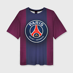 Футболка оверсайз женская Paris Saint-Germain, цвет: 3D-принт