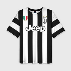 Футболка оверсайз женская Juventus FC: Higuain Home 17/18, цвет: 3D-принт