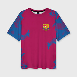 Женская футболка оверсайз FC Barcelona: Purple Original