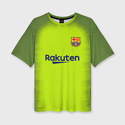 Футболка оверсайз женская FC Barcelona: Home 18/19, цвет: 3D-принт