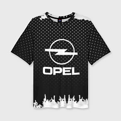Женская футболка оверсайз Opel: Black Side