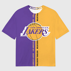 Футболка оверсайз женская NBA: LA Lakers, цвет: 3D-принт