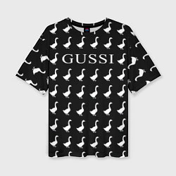 Женская футболка оверсайз GUSSI Black