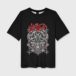 Женская футболка оверсайз Slayer: Hell Goat