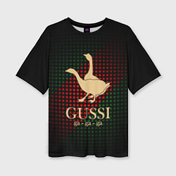 Футболка оверсайз женская GUSSI EQ Style, цвет: 3D-принт