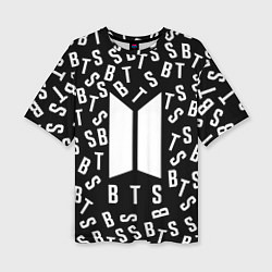 Футболка оверсайз женская BTS: Black Style, цвет: 3D-принт