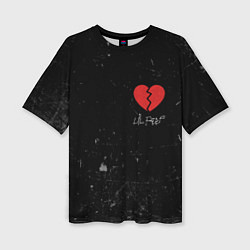 Женская футболка оверсайз Lil Peep: Broken Heart