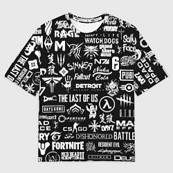 Женская футболка оверсайз Истинный геймер