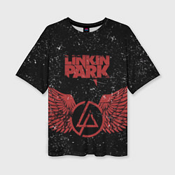 Женская футболка оверсайз Linkin Park: Red Airs