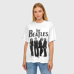 Футболка оверсайз женская The Beatles: White Side, цвет: 3D-принт — фото 2