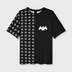 Женская футболка оверсайз Marshmello: Dark Style