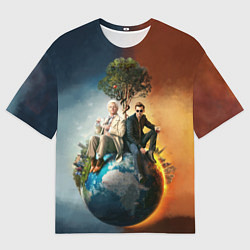 Футболка оверсайз женская Good Omens, цвет: 3D-принт