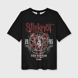 Женская футболка оверсайз Slipknot 1995