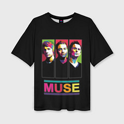 Футболка оверсайз женская Muse pop-art, цвет: 3D-принт