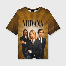 Женская футболка оверсайз Nirvana