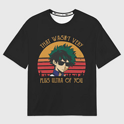 Женская футболка оверсайз Моя геройская академия