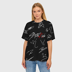 Футболка оверсайз женская STRAY KIDS, цвет: 3D-принт — фото 2