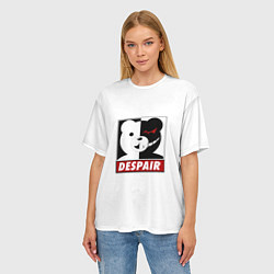 Футболка оверсайз женская Monokuma, цвет: 3D-принт — фото 2