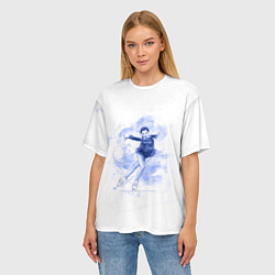 Футболка оверсайз женская Фигурное катание, цвет: 3D-принт — фото 2