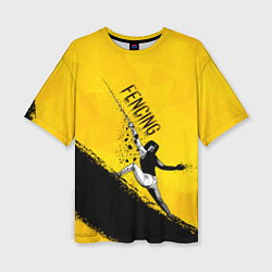 Футболка оверсайз женская Fencing, цвет: 3D-принт