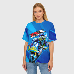 Футболка оверсайз женская Suzuki MotoGP, цвет: 3D-принт — фото 2