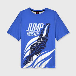 Женская футболка оверсайз Jump master