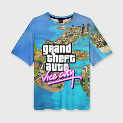 Футболка оверсайз женская GRAND THEFT AUTO:VICE CITY, цвет: 3D-принт